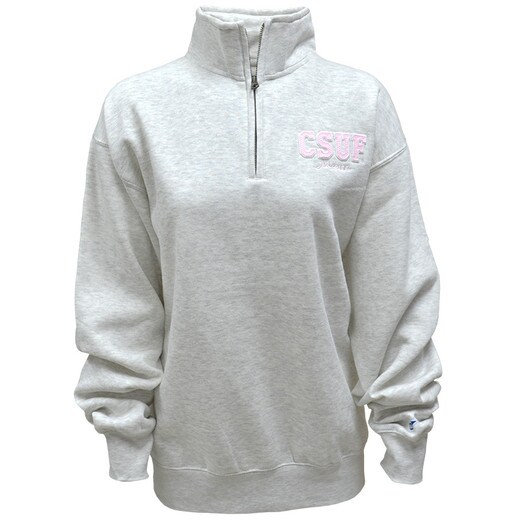 Blue84 CSUF Mom Quarter Zip - Oatmeal
